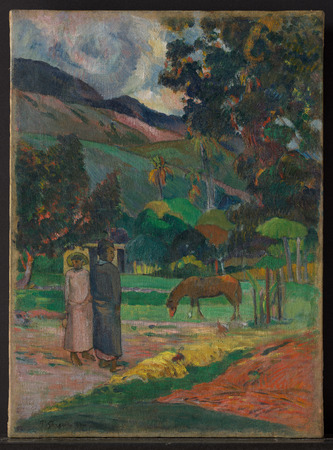 Affiche encadrée d’art premium en France ou toile fine art imprimée. Paysage tahitien...