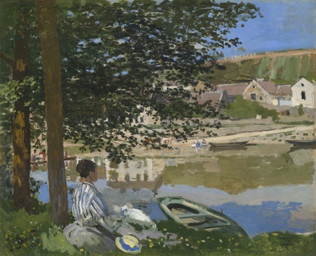 Impression sur toile d’art haut de gamme fabriquée en France ou poster encadré. Au bord de la Seine, Bennecourt...