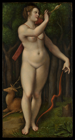 Toile fine art haut de gamme fabriquée en France ou affiche encadrée. Diane chasseresse. Giampietrino était parmi les élèves milanais les plus fidèles de Léonard de Vinci...