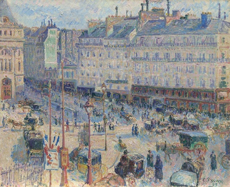 Affiche encadrée de qualité fine art premium made in France ou toile d’art. The Place du Havre, Paris...
