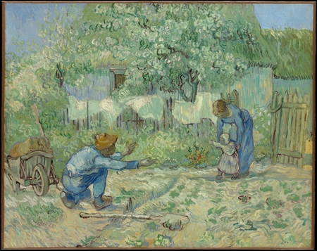 Toile made in France d’art premium ou affiche encadrée. Premiers pas, après Millet...