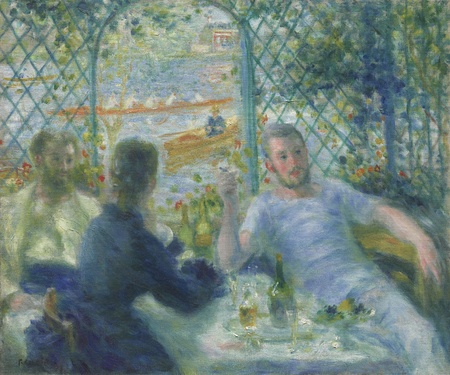 Toile d’art imprimée haut de gamme made in France ou affiche encadrée. Déjeuner au Restaurant Fournaise (Déjeuner des Rameurs)...