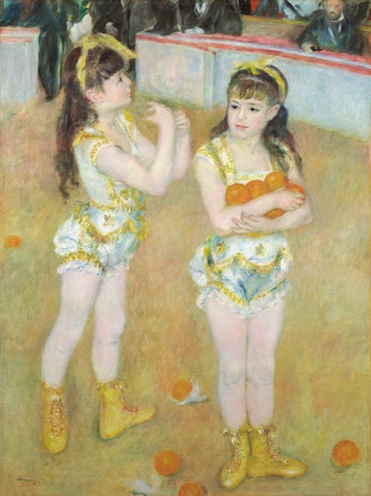 Affiche encadrée haut de gamme en France ou toile fine art premium. Acrobates au Cirque Fernando (Francisca et Angelina Wartenberg)...