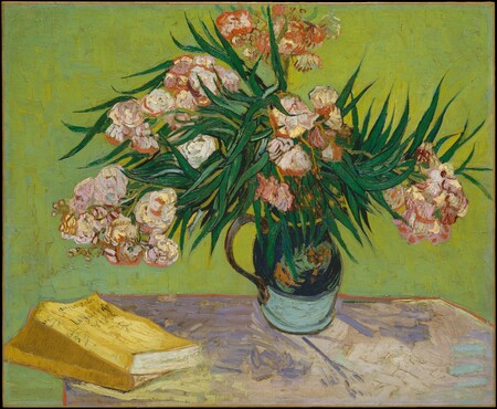 Poster fine art premium fabriqué en France ou toile haut de gamme. Lauriers roses...