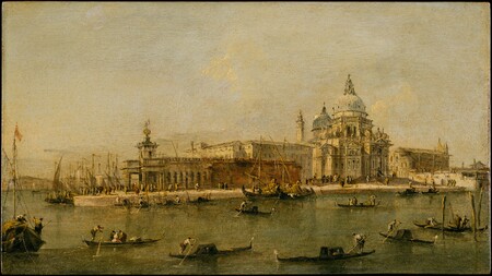 Toile premium fine art fabriquée en France ou affiche encadrée d’art. Venise : La Dogana et Santa Maria della Salute...