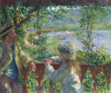 Toile d’art premium made in France imprimée ou affiche encadrée. Près du lac. Renoir ne s’est jamais caché de son admiration pour la nature...