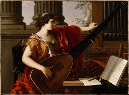 Toile fine art premium made in France imprimée ou affiche encadrée. Allégorie de la musique...
