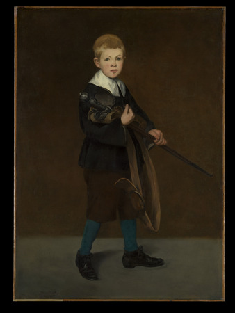 Affiche encadrée haut de gamme fine art en France ou toile d’art. Garçon avec une épée...