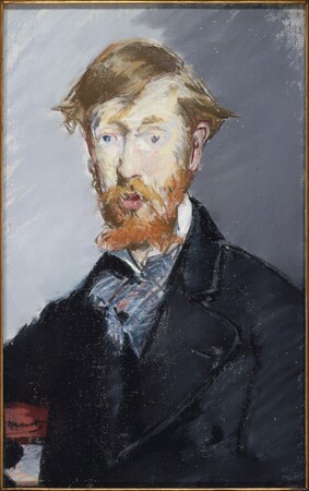 Affiche encadrée fine art haut de gamme fabriquée en France ou toile premium. George Moore (1852-1933). Ce pastel dépeint le critique et écrivain irlandais George Moore...