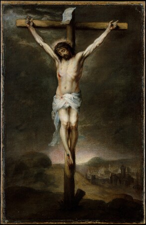 Tirage d'art sur toile ou affiche encadrée de production française. La crucifixion...