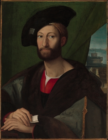 Toile made in France ou affiche encadrée fine art. Giuliano de 'Medici (1479-1516), duc de Nemours. Ce tableau est une copie d’un portrait effectué par Raphael...