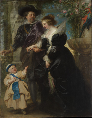 Toile fine art premium made in France ou affiche encadrée. Rubens, Helena Fourment (1614-1673) et leur fils Frans (1633-1678)...