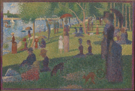 Toile imprimée en France de qualité fine art ou affiche encadrée. Étude pour "Un dimanche sur La Grande Jatte"...