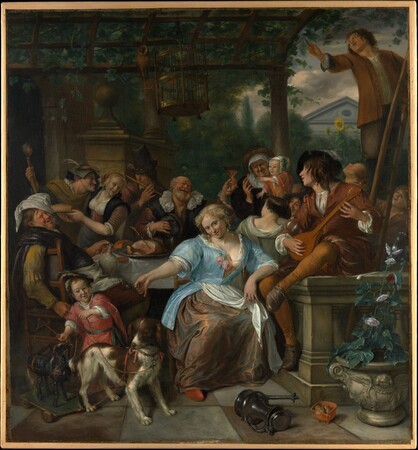 Affiche encadrée d’art made in France ou toile fine art imprimée. Joyeuse compagnie sur une terrasse...