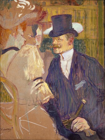 Affiche encadrée fine art premium fabriquée en France ou toile d’art. L'Anglais (William Tom Warrener, 1861-1934) au Moulin Rouge...