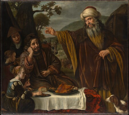 Poster fine art premium made in France ou toile imprimée haut de gamme. La séparation d'Abraham de la famille de Lot. Jan Victors est un peintre néerlandais du siècle d’or...