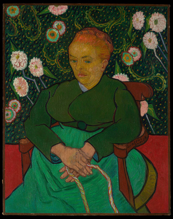 Impression premium sur toile fine art ou poster encadré fabriqué en France. La Berceuse (Femme berçant un berceau ; Augustine-Alix Pellicot Roulin, 1851-1930)...