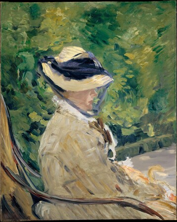 Affiche encadrée fine art made in France haut de gamme ou toile imprimée. Madame Manet (Suzanne Leenhoff, 1829-1906) à Bellevue...