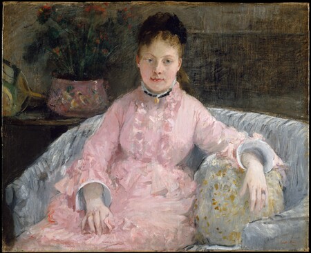 Poster encadré haut de gamme fabriqué en France ou toile fine art. The Pink Dress (Albertie-Marguerite Carré, later Madame Ferdinand-Henri Himmes, 1854–1935)...