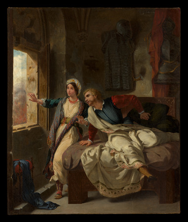 Poster premium d’art fabriqué en France ou toile fine art. Rebecca et le blessé Ivanhoé...