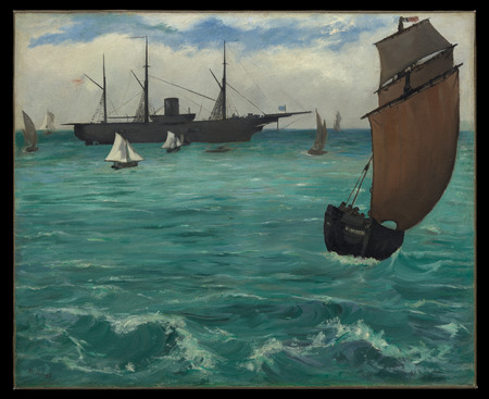 Impression haut de gamme made in France d’art sur toile ou poster encadré. Le "Kearsarge" à Boulogne...