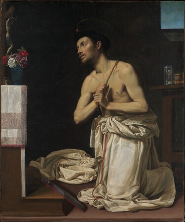 Affiche encadrée premium fabriquée en France ou toile fine art haut de gamme. Saint Dominique en pénitence...