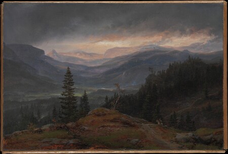 Affiche encadrée fine art premium en France ou toile d’art. Vue sur Hallingdal...