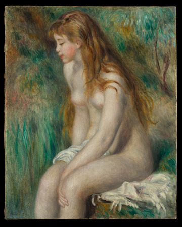 Affiche encadrée fine art premium fabriquée en France ou toile d’art imprimée. jeune fille, baignade...