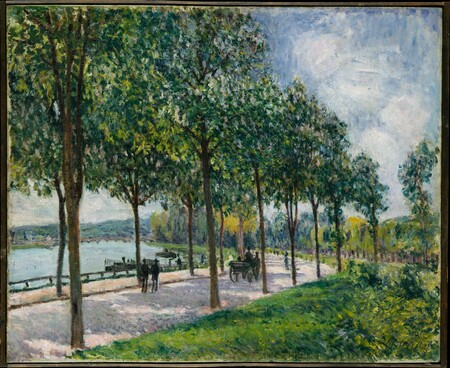 Affiche encadrée premium fabriquée en France fine art ou toile d’art. Allée des Châtaigniers...