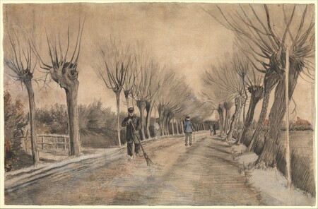 Affiche encadrée haut de gamme en France fine art ou toile d’art imprimée. Route à Etten...