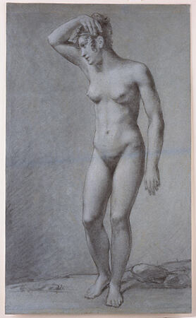 Poster premium haut de gamme en France ou toile fine art imprimée. Étude pour Cupidon et Psyché...