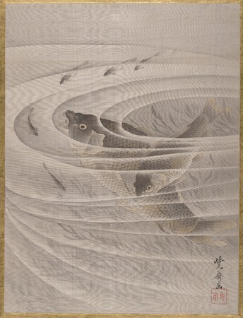 Poster premium haut de gamme en France fine art ou toile d’art imprimée. Poisson dans un bain à remous...