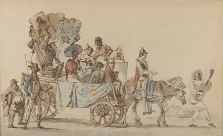 Toile imprimée en France ou poster fine art encadré. Troupe de théâtre sur la route...
