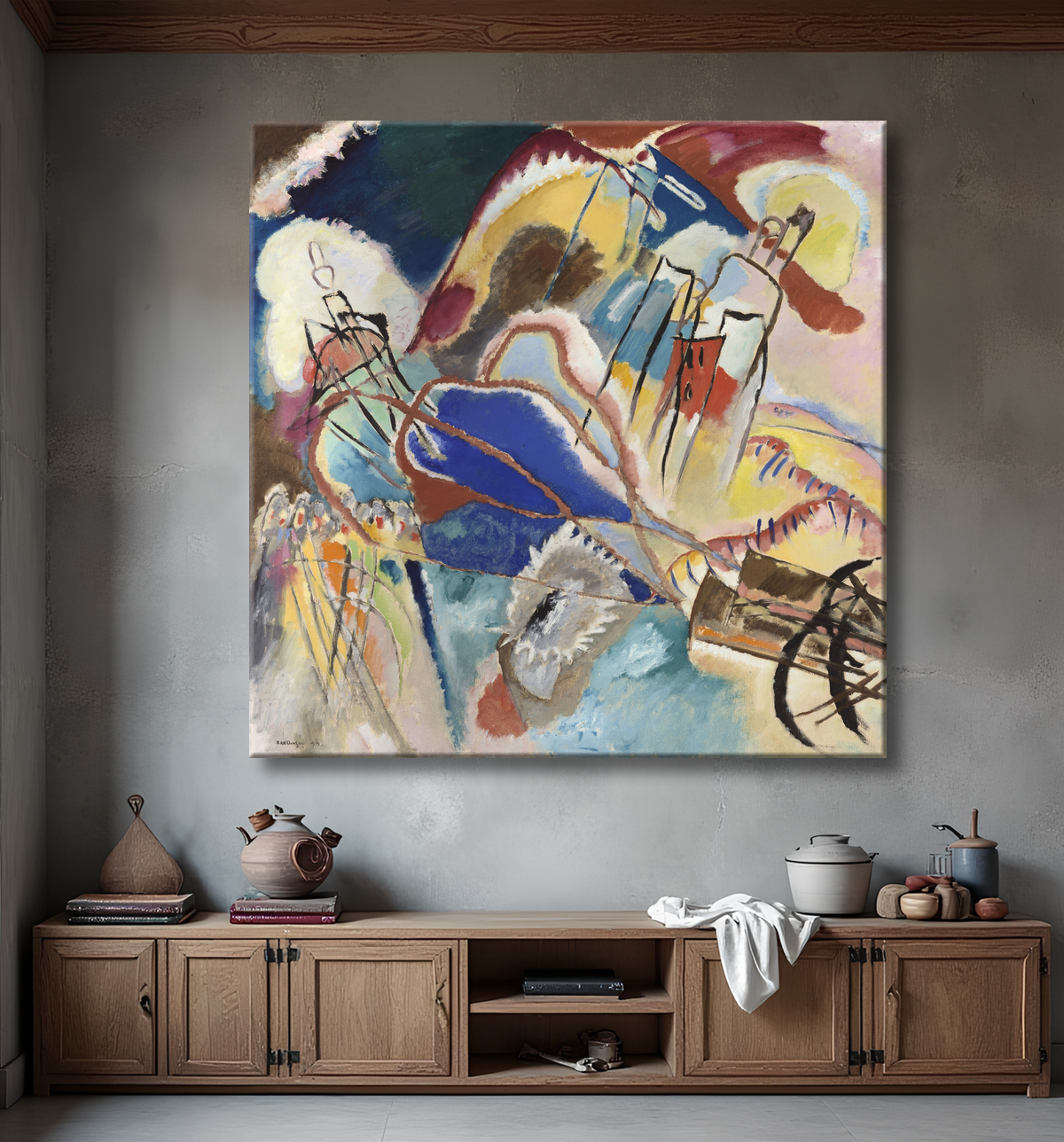 Poster haut de gamme fabriqué en France fine art ou toile premium. Improvisation n°30 (Canons)...