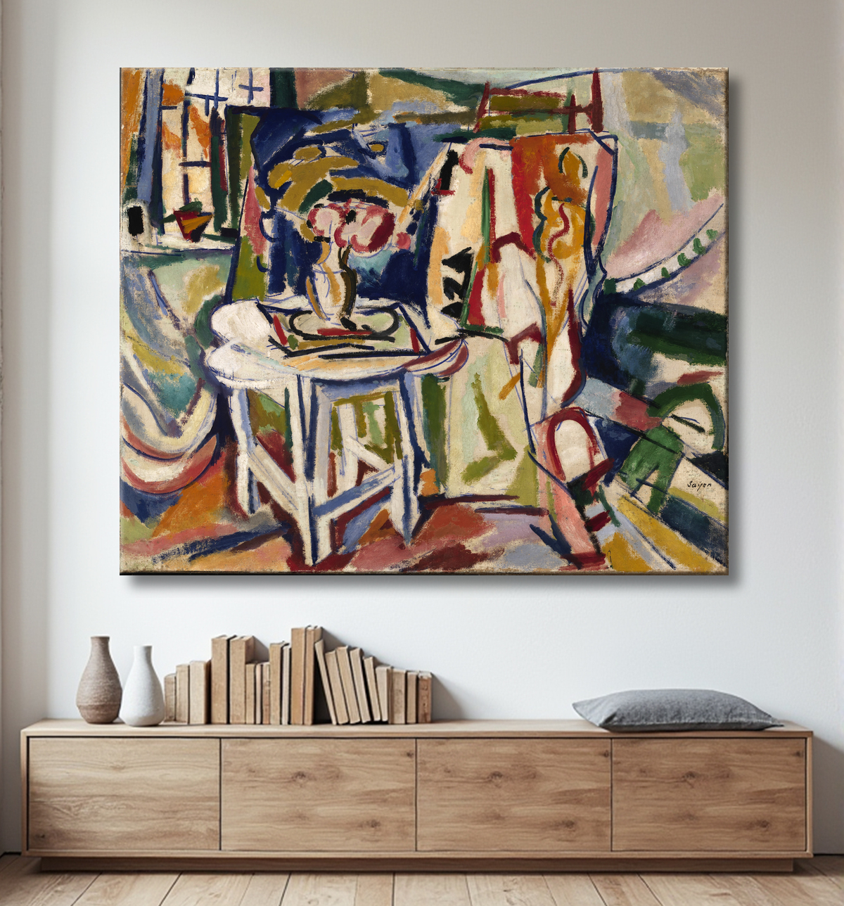 Poster haut de gamme fine art fabriqué en France ou toile premium. Intérieur...