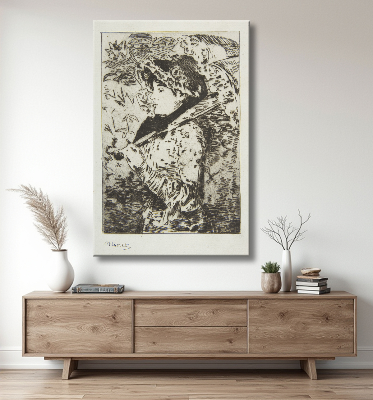 Poster premium fine art fabriqué en France ou toile d’art imprimée. Jeanne (Printemps)...