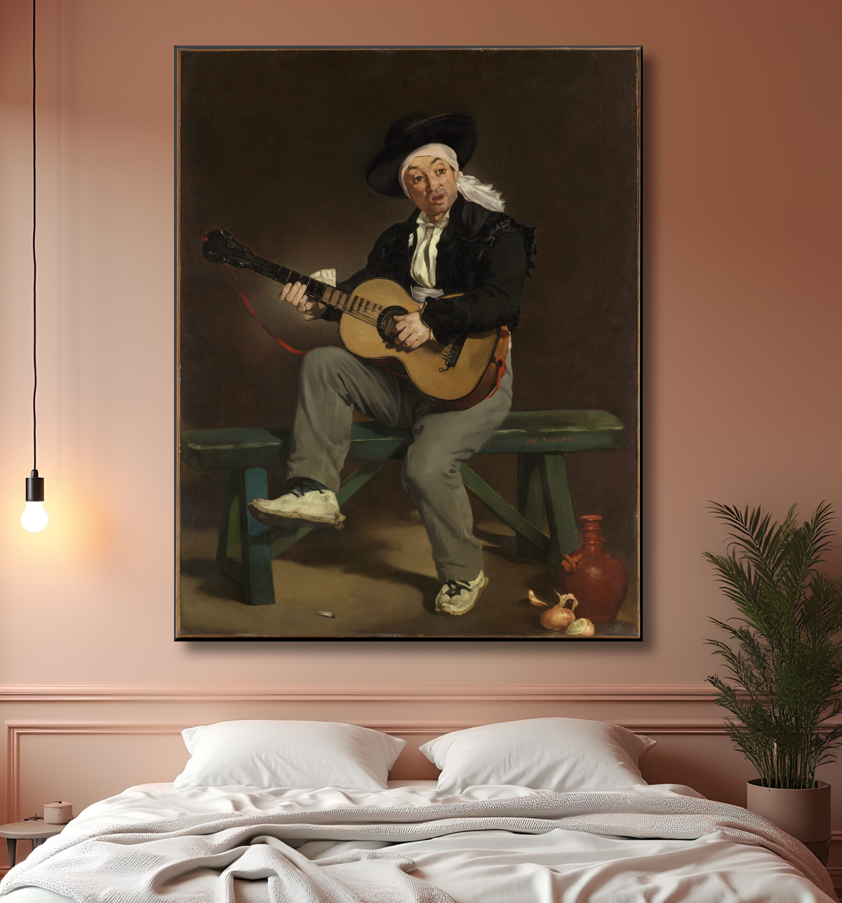 Affiche encadrée premium fine art fabriquée en France ou toile d’art imprimée. Le chanteur espagnol...