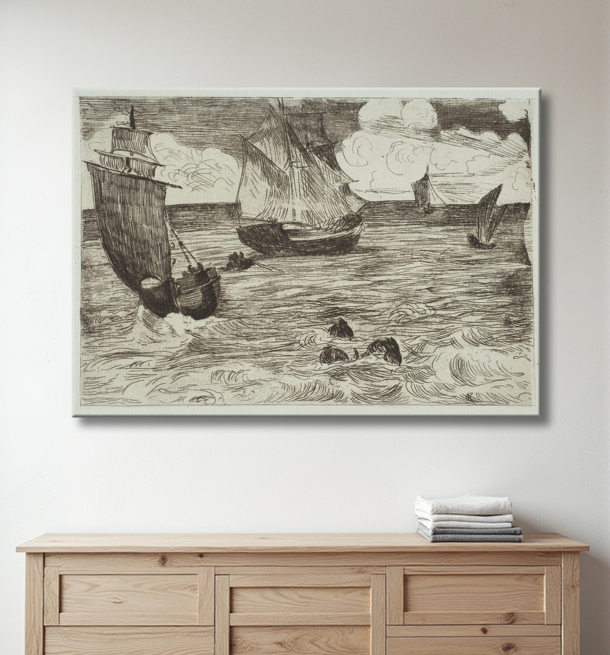 Toile made in France d’art premium ou affiche encadrée. Marin...