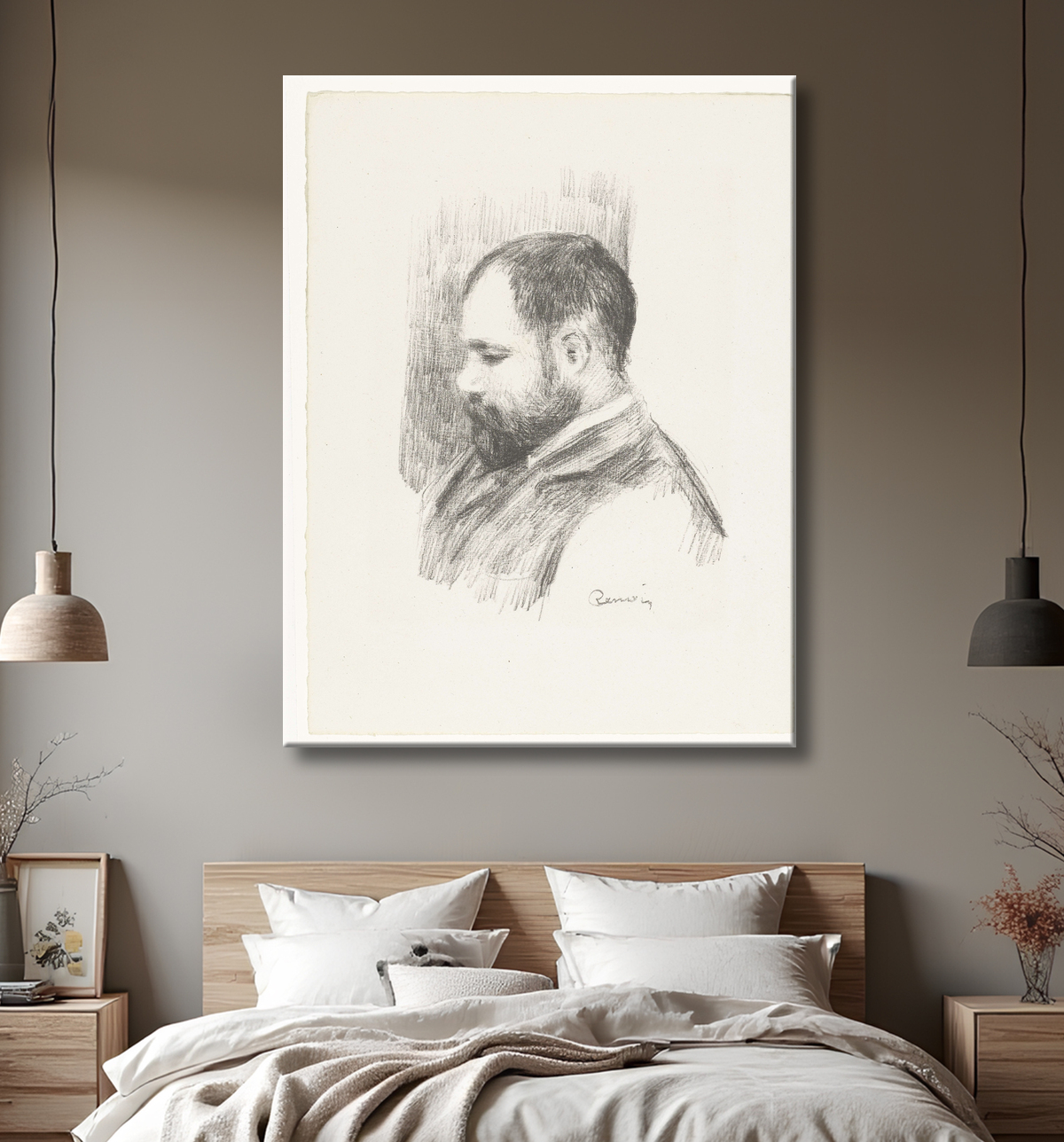 Affiche encadrée haut de gamme fabriquée en France ou toile d’art. Portrait du marchand d'art Ambroise Vollard...