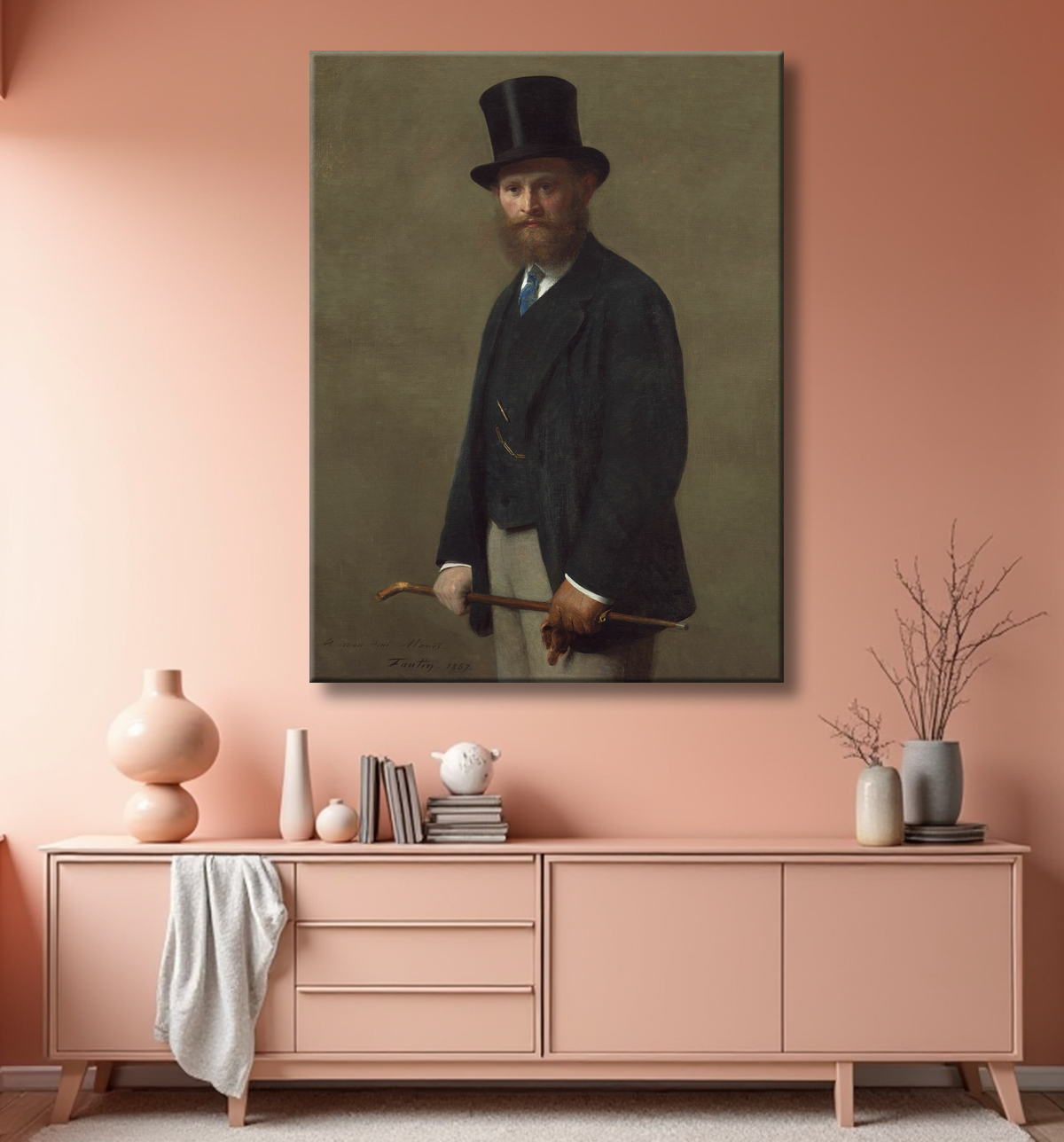 Impression fine art de qualité haut de gamme sur toile made in France ou poster encadré. Portrait of Édouard Manet...