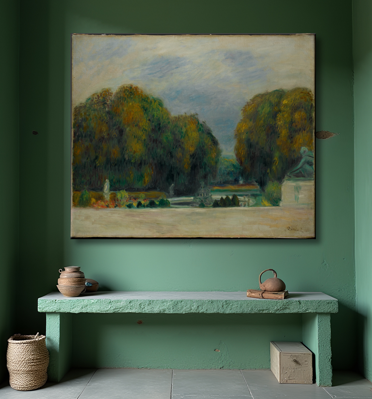 Versailles de Renoir — Reproduction fine art sur toile avec decor