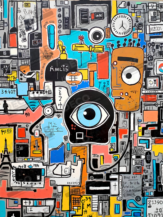 Tableau Street Art inspiration Basquiat