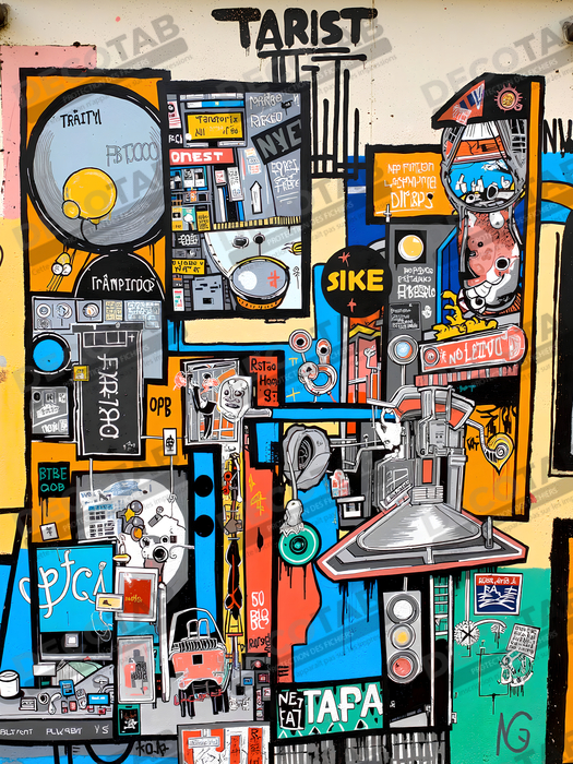 Tableau Street Art inspiration Basquiat