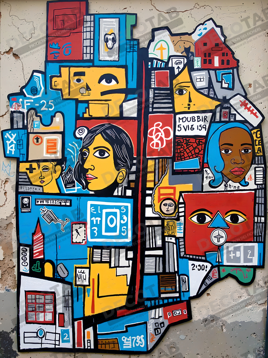Tableau Street Art inspiration Basquiat
