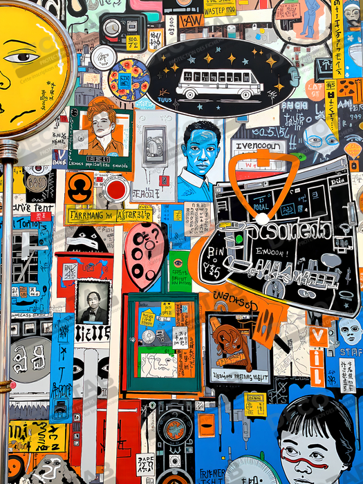 Tableau Street Art inspiration Basquiat