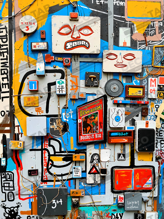 Tableau Street Art inspiration Basquiat