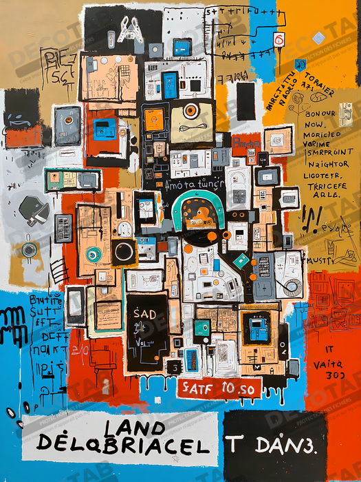 Tableau Street Art inspiration Basquiat