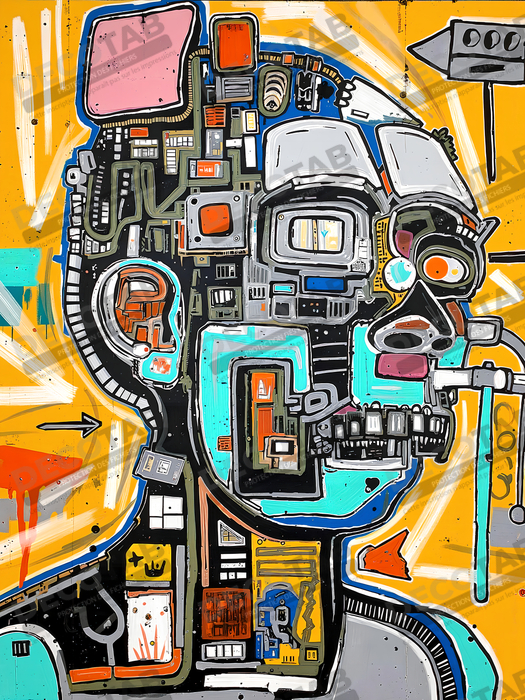 Tableau Street Art inspiration Basquiat