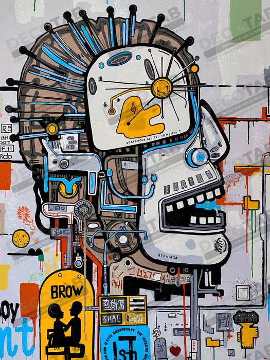 Tableau Street Art inspiration Basquiat