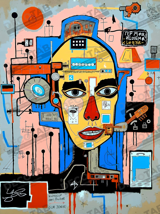 Tableau Street Art inspiration Basquiat